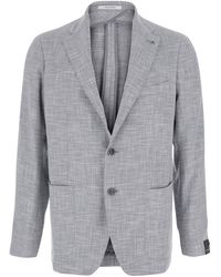 Tagliatore - Single-Breasted Jacket With Notched Revers - Lyst