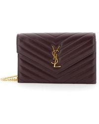 Saint Laurent - Mini Bag With Cassandre Plaque On The Front And - Lyst