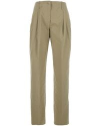 Semicouture - High-Waisted Pants With Belt Loops - Lyst