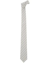 Saint Laurent - Tie With All-Over Diagonal Stripe Motif - Lyst