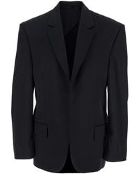 Balenciaga - Single-Breasted Jacket With Notched Revers - Lyst