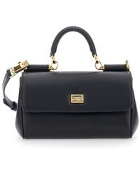 Dolce & Gabbana - 'My Sicily' Mini Crossbody Bag With Adjustable And Removable Shouder Strap And Logo Lettering On The Rear - Lyst