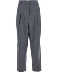 TOTEME - Pants With Belt Loops And Pences - Lyst