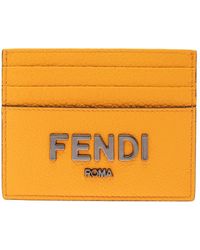 Fendi - Card-Holder With Metal Logo - Lyst