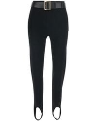 Self-Portrait - Stirrup Leggings Viscose Trousers - Lyst