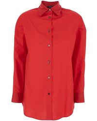 Le Plain - Shirt 'Popeline Shirt' With Classic Collar And Long Sleeves In - Lyst