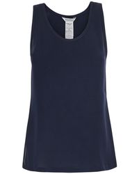 Max Mara - 'Pavido' Sleeveless Top With Round Neck And Tone-On-Tone Logo Embroidery On The Front - Lyst
