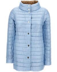 Herno - Light And Down Jacket With Branded Buttons - Lyst