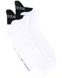 Lanvin Socks With Print in White for Men