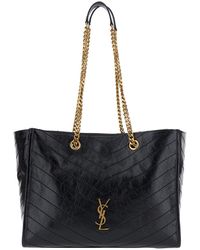 Saint Laurent - 'Niki' Shoulder Bag With Logo Plaque On The Front - Lyst