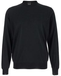 Le Plain - Crew Neck Sweater With Long Sleeves And Ribbed Finishes - Lyst