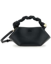 Ganni - 'Bou' Mini Handbag With Braided Handle And Removable Shoulder Strap - Lyst