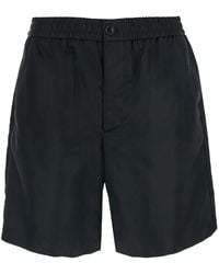 Ami Paris - Shorts With Elastic Waist And Ami De Coeur Detail On The Back - Lyst