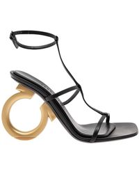 Ferragamo - Gancio Leather Sandals - Lyst