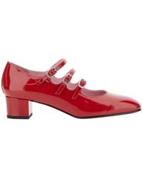 CAREL PARIS - 'Kina' Mary Janes With Straps And Block Heel - Lyst