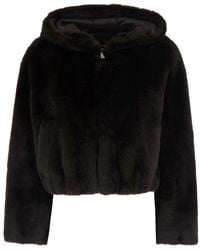 Pinko - 'Aspen' Jacket With Hood And Zip Closure - Lyst
