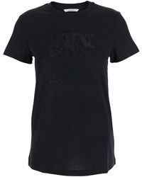 Max Mara - Crew Neck T-Shirt With Front Logo - Lyst