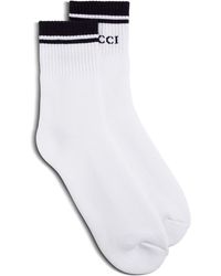 Gucci - Man's Black And Cotton Socks With Logo - Lyst