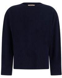 Twinset - Crewneck Sweater With Ribbed Trims - Lyst