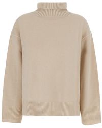 Soft Goat - Boyfriend Turtleneck Sweater With High Neck And Long Sleeves - Lyst