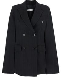Federica Bonifaci - Double-Breasted Coat With Peak Revers And All - Lyst