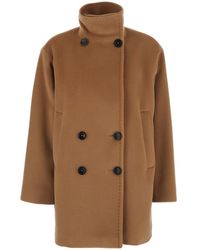 Max Mara - 'Maroso' High-Neck Jacket With Dropped Shoulders - Lyst