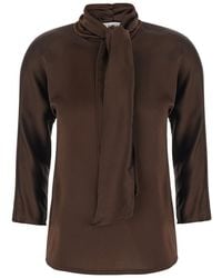 Jucca - Top With Bow Detail On The Neck - Lyst