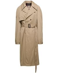 Balenciaga - Trench Deconstructed in cotone - Lyst