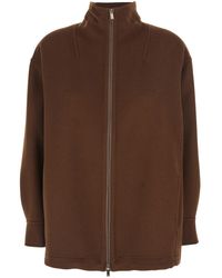 Max Mara - 'Pino' Jacket With High Collar And Zip Closure In - Lyst