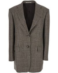 Tagliatore - Giacca Monopetto Con Revers Classici E Motivo A Quadri All - Lyst