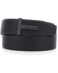 Tom Ford - 'Icon T' Belt With T-Shaped Buckle - Lyst