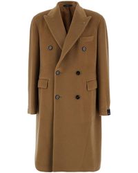Tagliatore - Double-Breasted Coat With Peak Revers And Rear Single - Lyst
