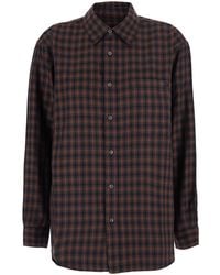 DUNST - Check Flannel Shirt With Polyester And Rayon Fabric - Lyst