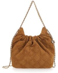 Tory Burch - 'Fleming Mini' Shoulder Bag With Chain Strap And Metallic Pendant With Logo - Lyst