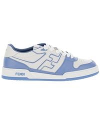 Fendi - 'Match' And Light Low-Top Sneakers With Ff Detail In - Lyst