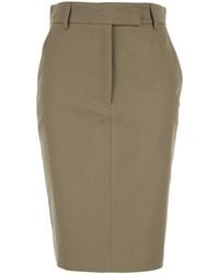 Le Plain - Corduroy Skirt With Hidden Front Closure For - Lyst
