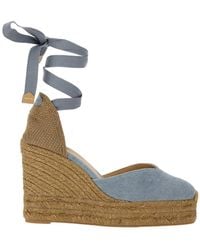 Castañer - 'Chiara' Wedges With Rounded Toe And High Heel - Lyst