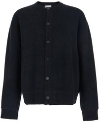 WOOYOUNGMI - Cardigan Girocollo Con Patch Logo Sul Retro E Rifiniture A - Lyst