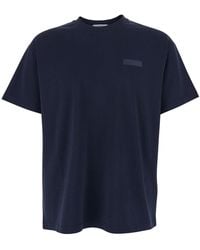 Givenchy - Crew Neck T-Shirt With Chest Logo Patch - Lyst