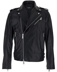 DSquared² - Jacket With Three Zip Pockets On The Front - Lyst