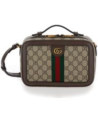 Gucci - 'Small Ophidia' And Ebony Crossbody Bag With Web Detail In - Lyst