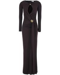 Elisabetta Franchi - Long Dress Abr1461E2 Viscose - Lyst