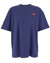 The North Face - Crewneck T-Shirt With Logo Patch - Lyst