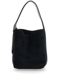 TOTEME - Borsa Petite Belted Suede Tote - Lyst