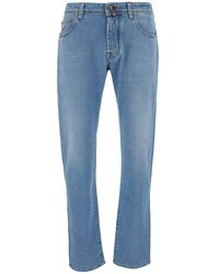 Jacob Cohen - Light Blue Slim Jeans In Cotton Man - Lyst