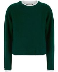 Semicouture - Knit Sarah Popeline And Cashmere Blend With Wool And Cashm - Lyst