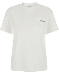 Brunello Cucinelli - Crew Neck T-Shirt Cotton - Lyst
