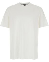 Emporio Armani - T-Shirt With Logo Embroidery - Lyst