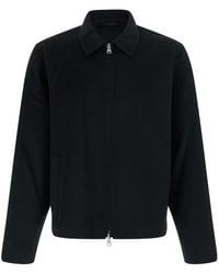 NN07 - 'Arlo' Jacket With Classic Collar And Front Zip Closure In - Lyst
