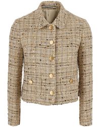 Tagliatore - Lurex Short Boucle Jacket - Lyst